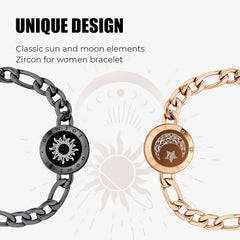 Sun-Moon Smart Sensing Couple Bracelet