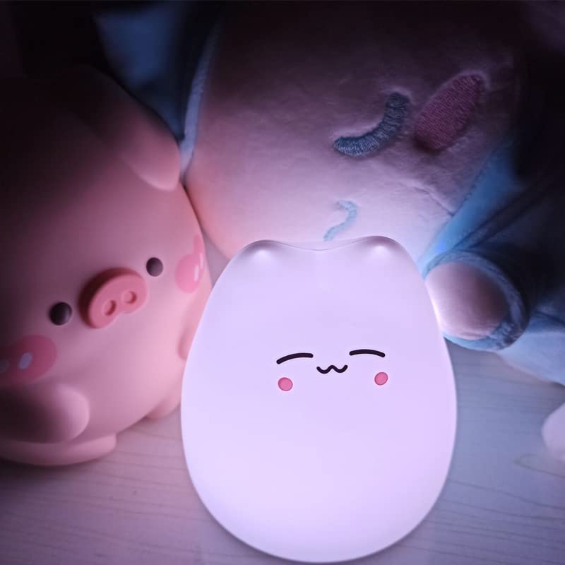 Colorful Cat LED Silicone Night Light