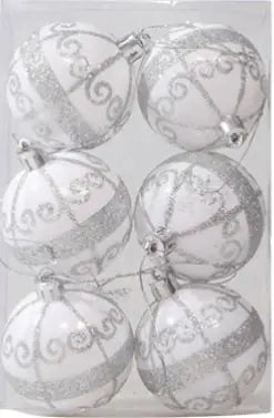 Vibrant Christmas Ornaments - Set of 6