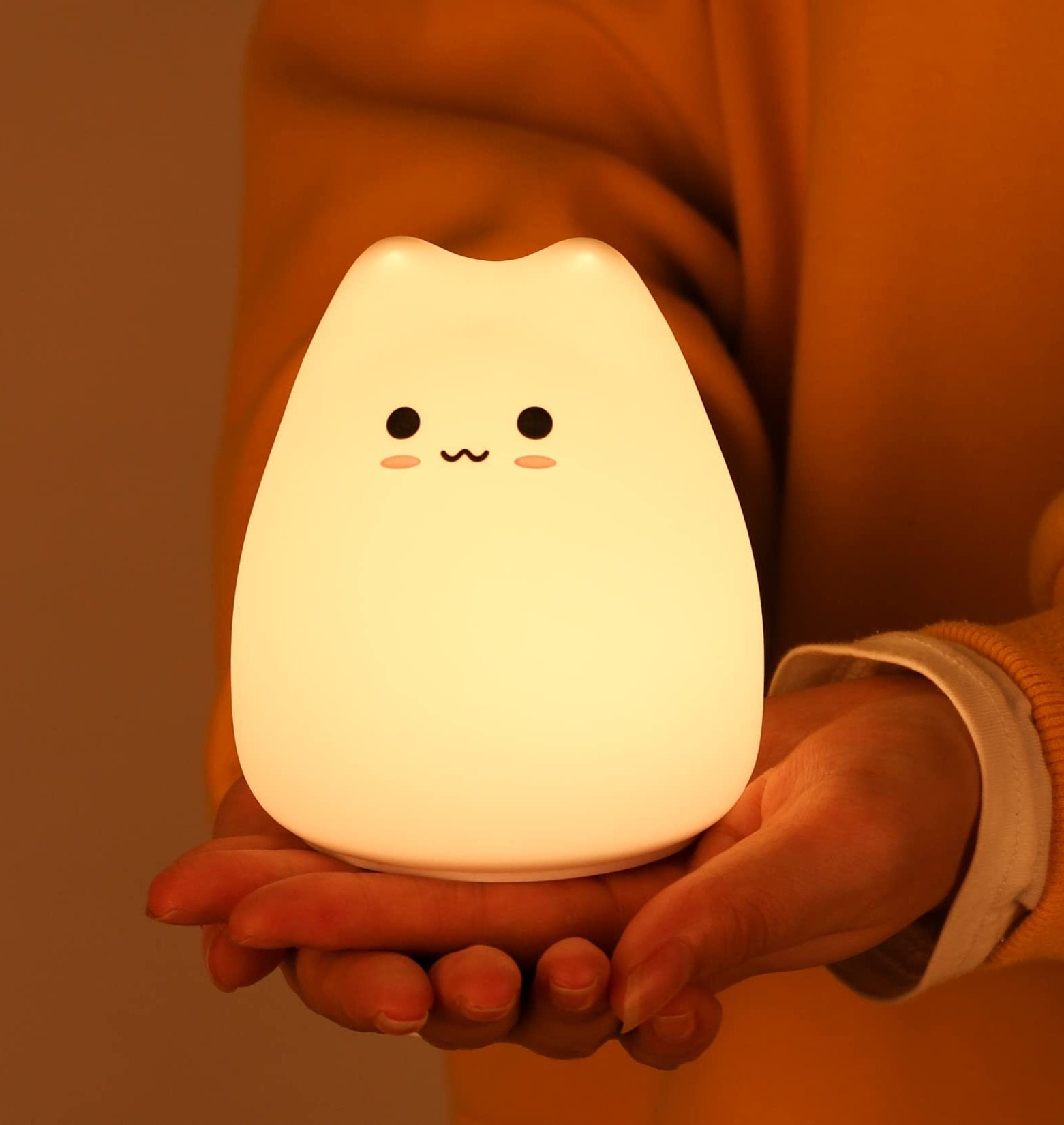 Colorful Cat LED Silicone Night Light