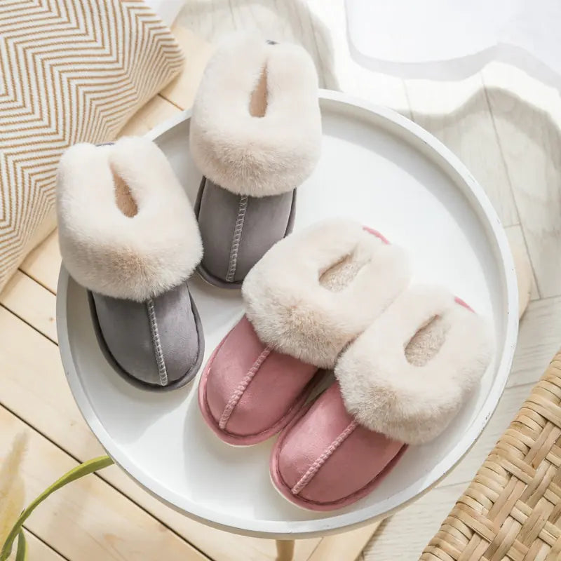 Winter Home Fur Slippers