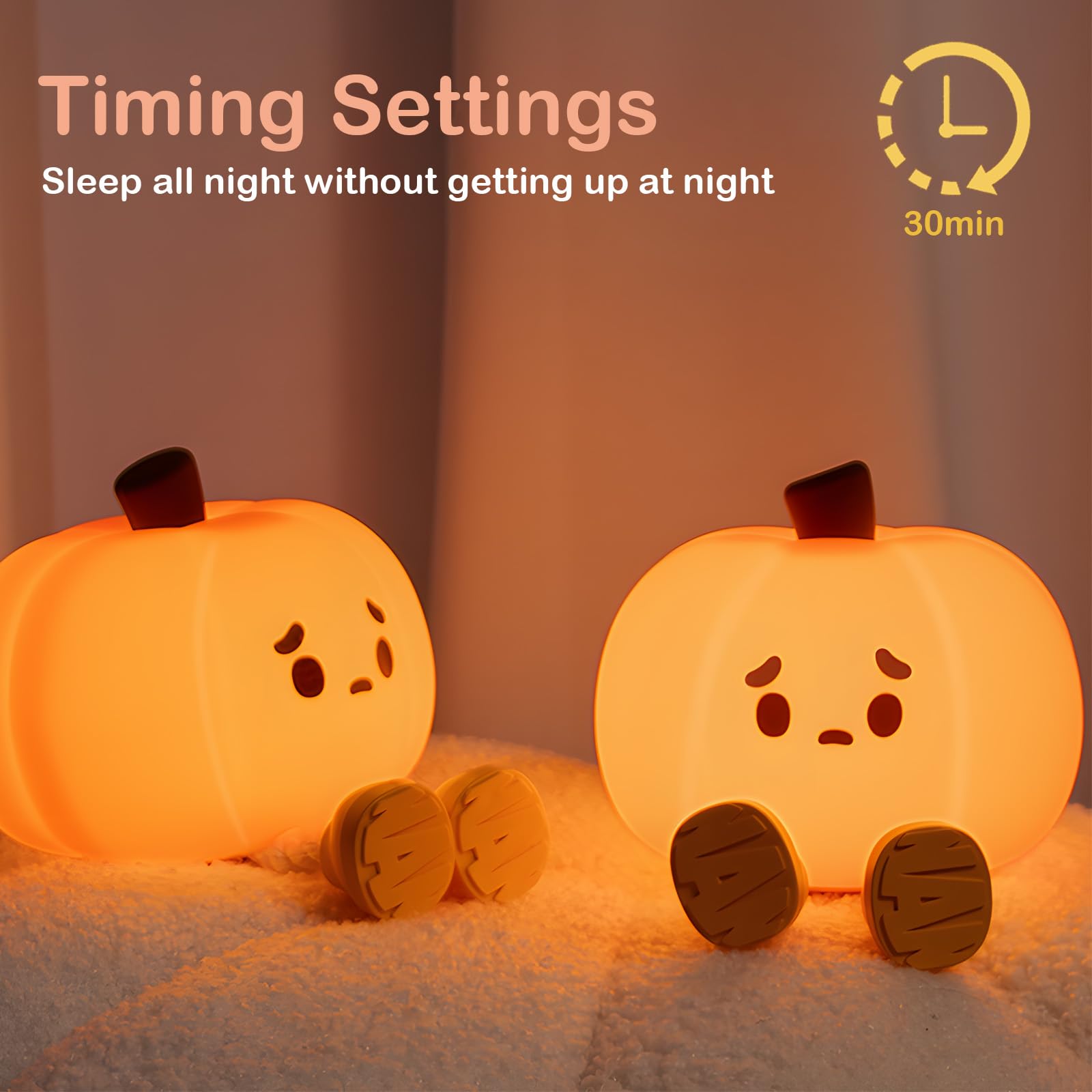 Cutesy Pumpkin Night Light