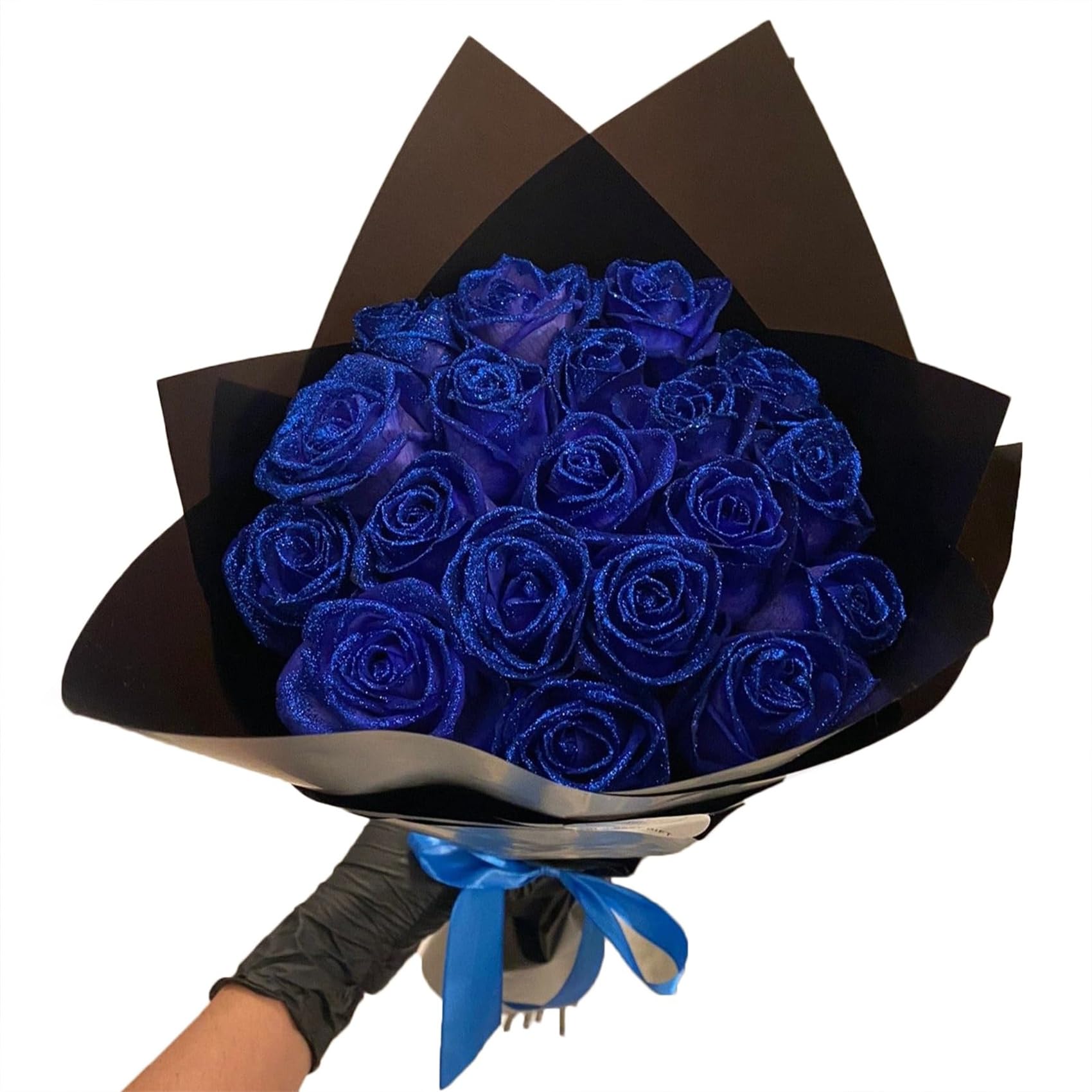 Glitter Artificial Rose Bouquet