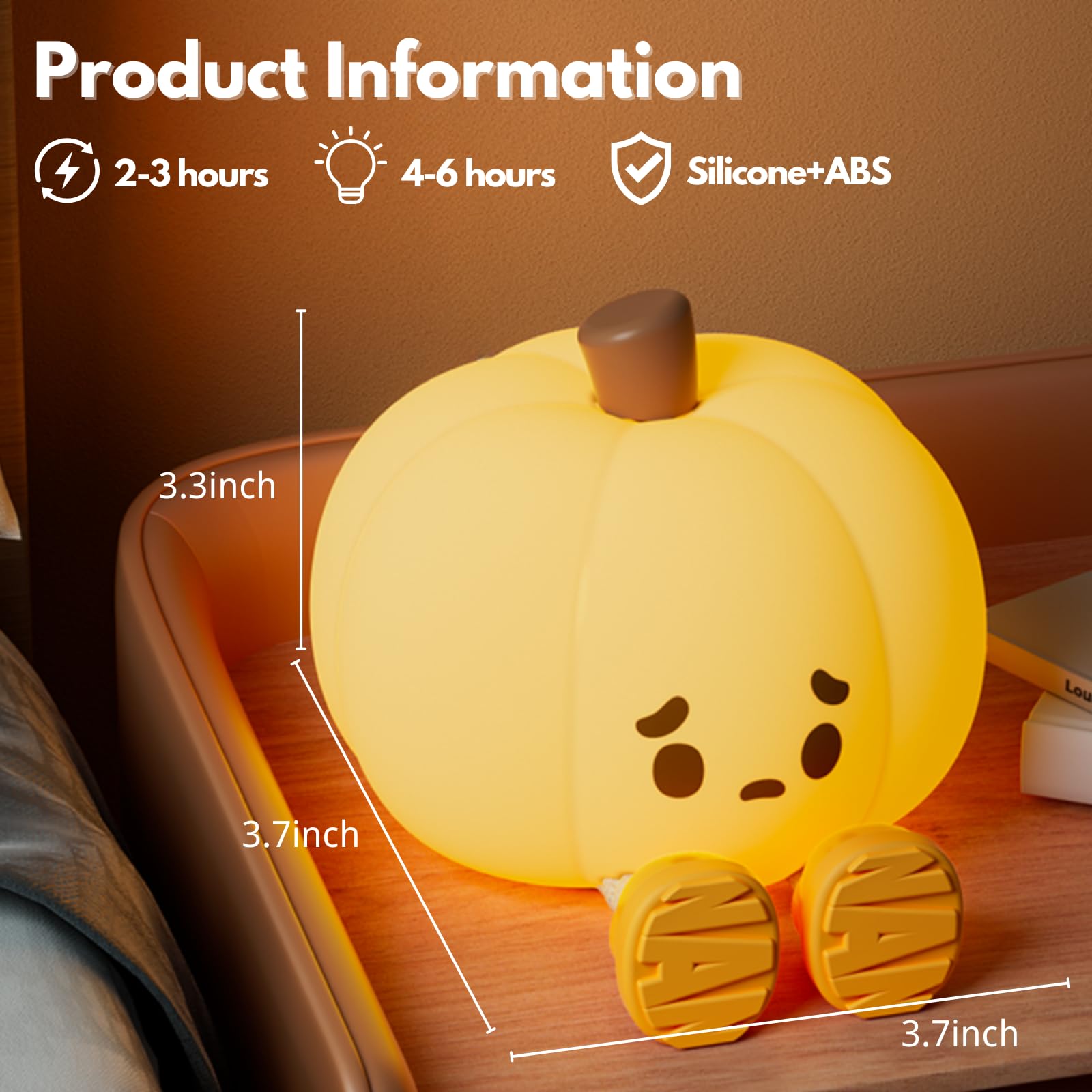 Cutesy Pumpkin Night Light