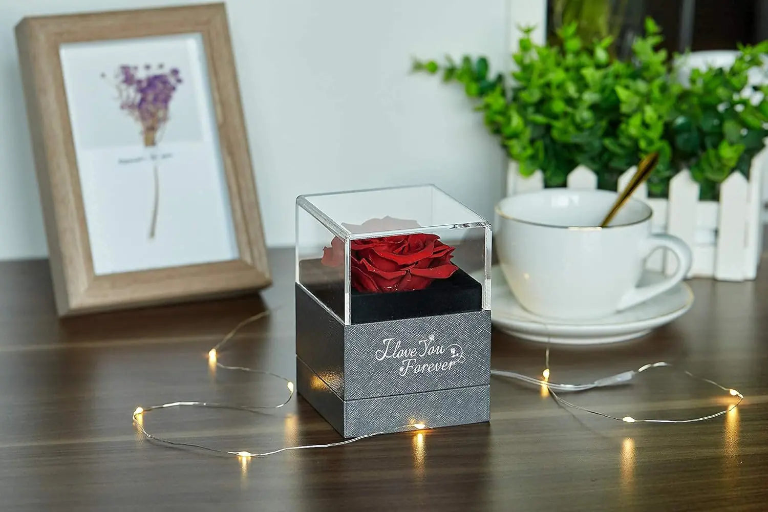I Love You Necklace (+ WILDLOVE Preserved Real Rose)