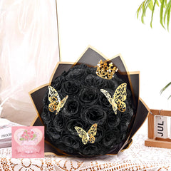Glitter Artificial Rose Bouquet