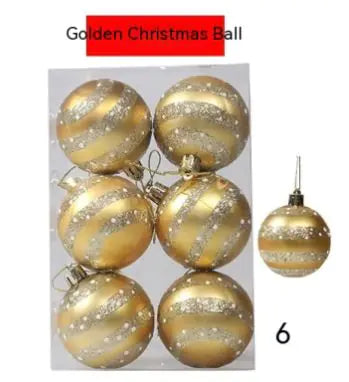 Vibrant Christmas Ornaments - Set of 6