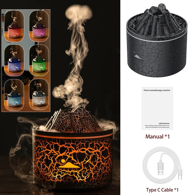 Volcanic Flame Humidifier Diffuser
