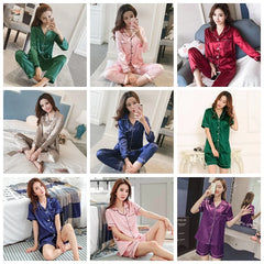 Women's Silk Satin Pajamas