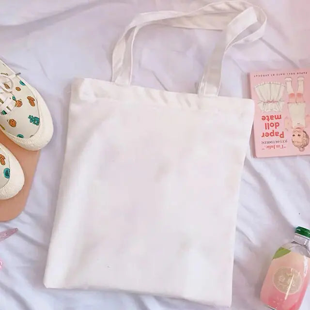 Canvas Letter Shoulder Bag