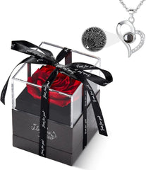 I Love You Necklace (+ WILDLOVE Preserved Real Rose)