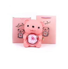 Rotating Bear Jewelry Organizer Gift Box