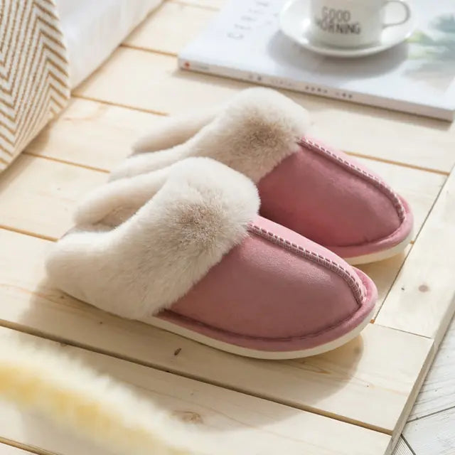 Winter Home Fur Slippers