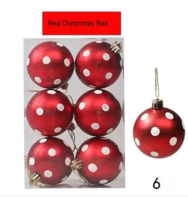 Vibrant Christmas Ornaments - Set of 6