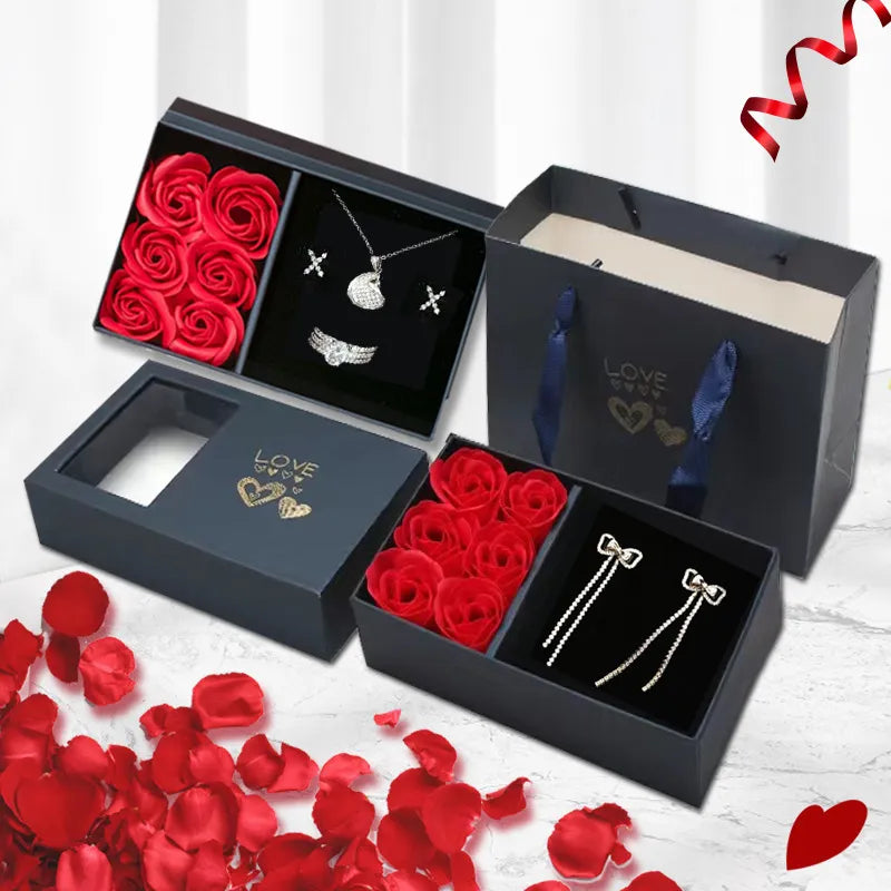 100 Languages "I Love You" Necklace (+ Rose Luxury Gift Box)